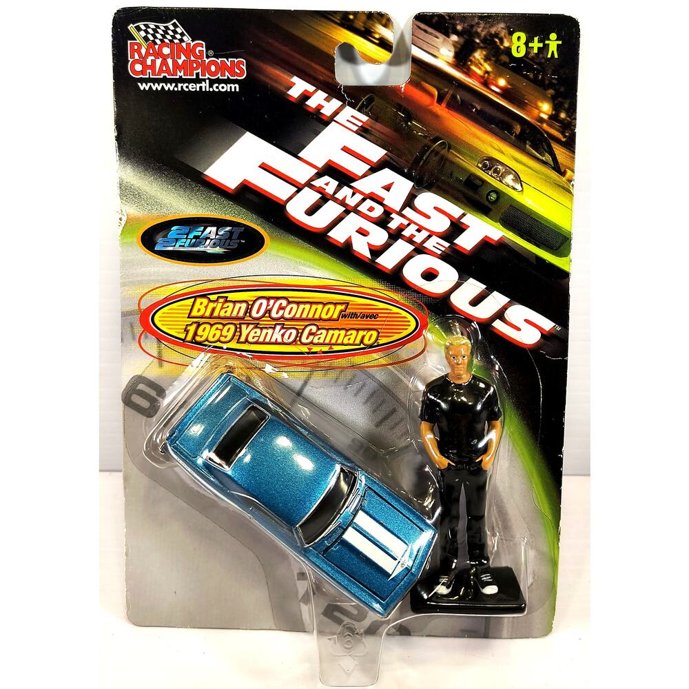 Racing Champions 2 Fast 2 Furious BRIAN O'CONNOR w/ 1969 YENKO CAMARO, See Pics!